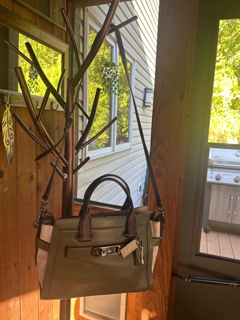Coach Swagger 27 Colorblock Leather Satchel - Picture 2 of 16